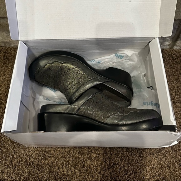 Alegria Isabelle pewter metallic clog mule EU 37, US 7/7.5 - Picture 2 of 12